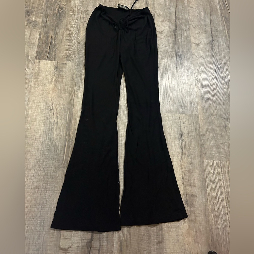 Skims black soft lounge pants